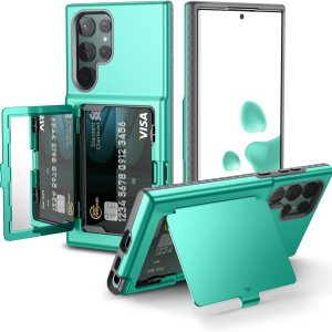 WeLoveCase Funda para Samsung Galaxy S22 Ultra con tarjetero y espejo oculto, protección completa a prueba de golpes, diseñada para Samsung Galaxy WeLoveCase Funda para Samsung Galaxy S22 Ultra con tarjetero y espejo oculto, protección completa a prueba de golpes, diseñada para Samsung Galaxy