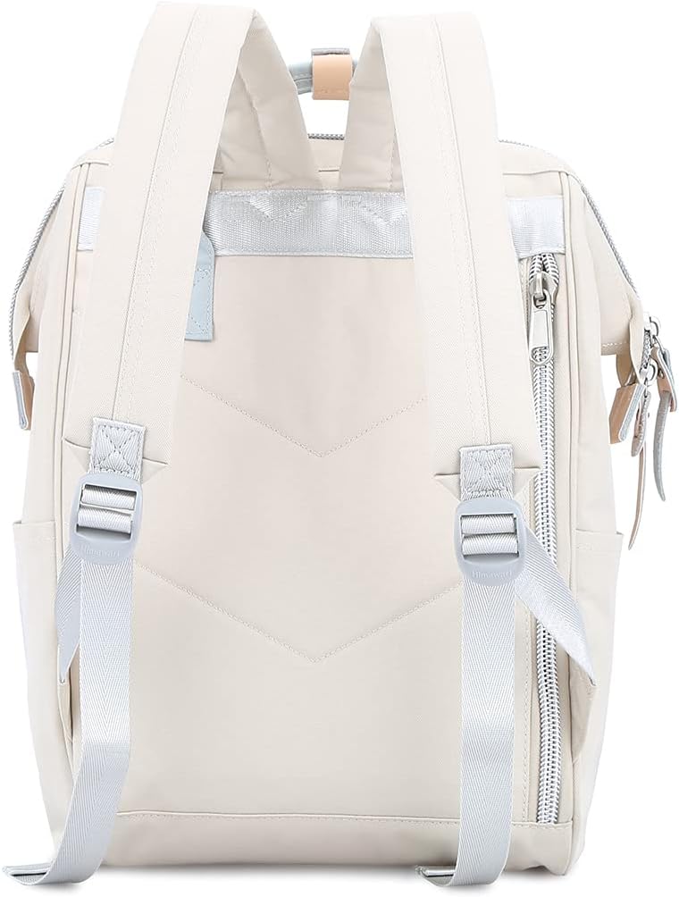 Himawari Mochila de viaje para laptop con puerto de carga USB, bolsa de pañales grande, bolsa de médico, mochila escolar para mujeres y hombres,