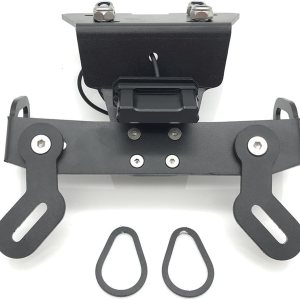 Soporte de placa de matrícula con luz LED, cola de motocicleta, eliminador de guardabarros ordenado, compatible con Yamaha XJ6 Division F XJ6N XJ6F Soporte de placa de matrícula con luz LED, cola de motocicleta, eliminador de guardabarros ordenado, compatible con Yamaha XJ6 Division F XJ6N XJ6F
