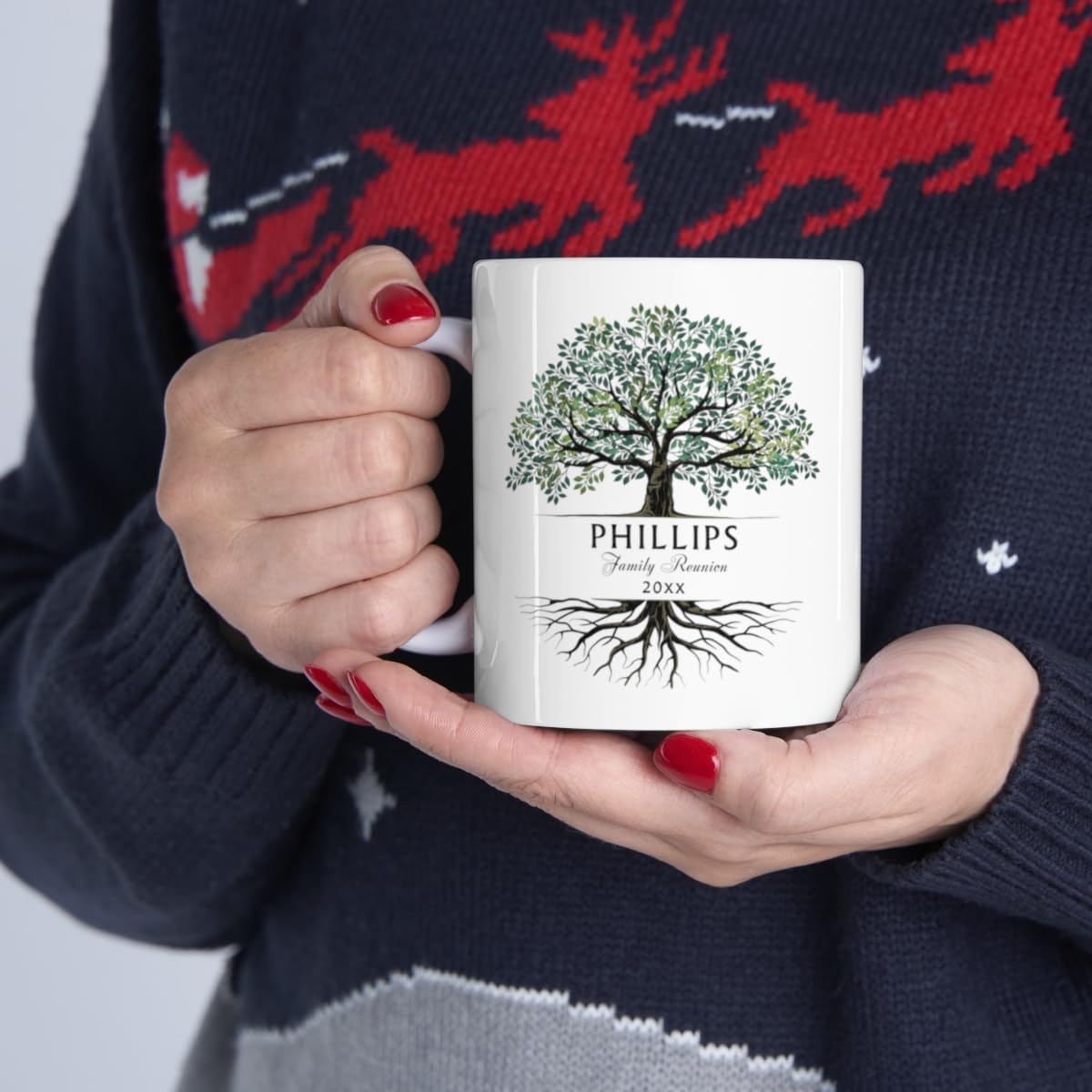 GLAVICY Taza personalizada de reunión familiar, taza de reunión familiar, regalo la mejor idea, decoración de fiesta de reunión familiar de