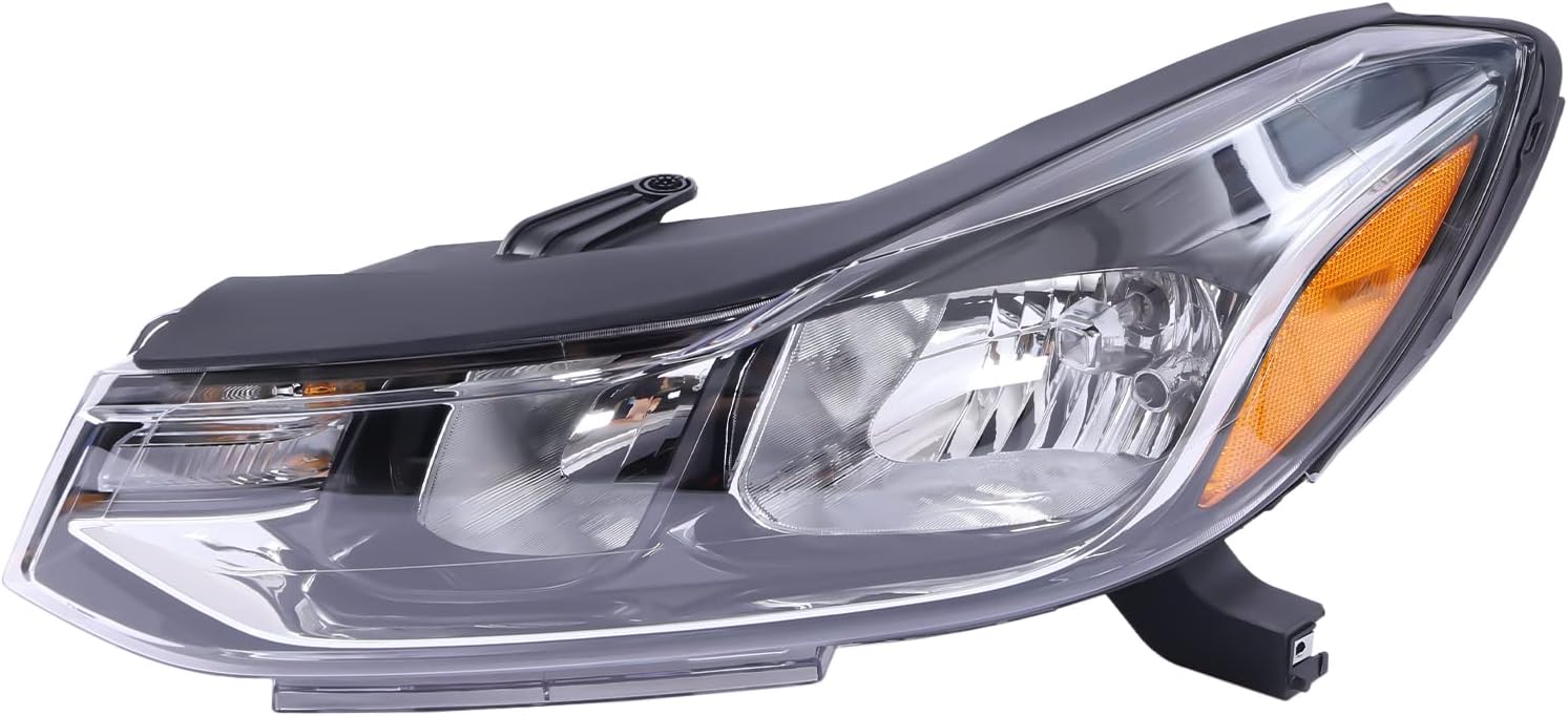 EnSyuSuMa Conjunto de faros delanteros para Chevrolet Trax 2017 2018 2019 2020 carcasa negra, faro delantero izquierdo del conductor y derecho del
