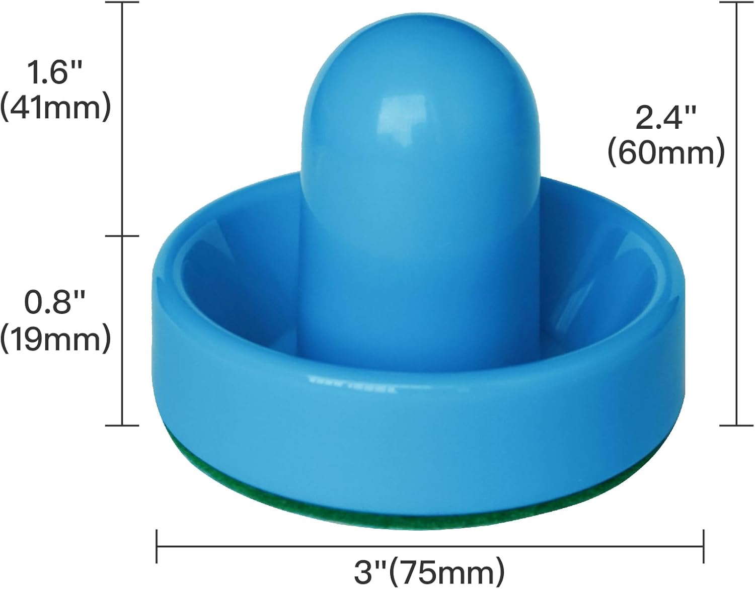 Air Hockey Pucks and Paddles – Rechargeable Floating Air Hockey Pucks for Any Flat Surface, Include a Charging Cable and Electronic Rechargeable Air