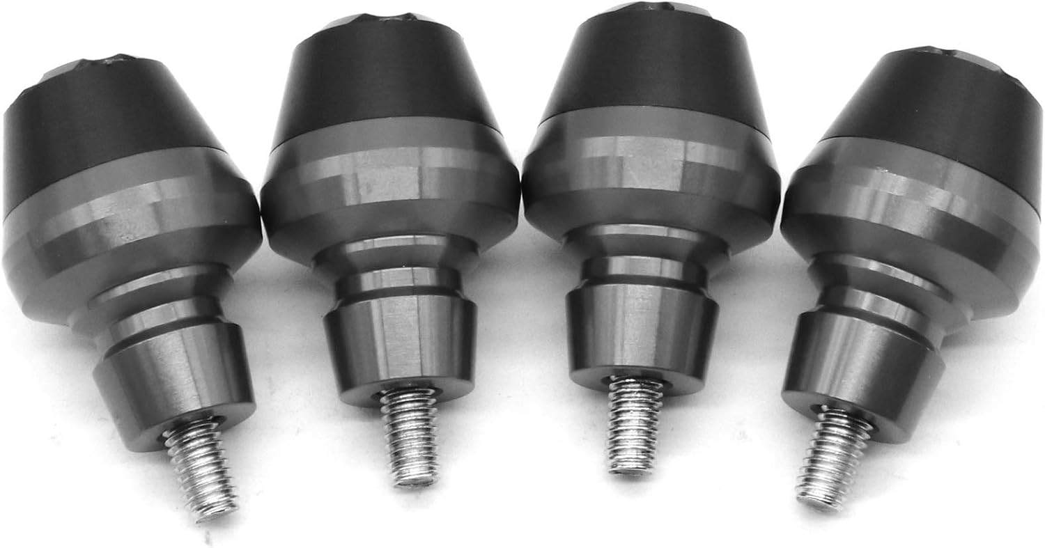Motocicleta 0.236 in Front Fender Frame Slider Tornillo Tornillo Protector Horquilla Para Yamaha YZF R1 R6 FZ1 FZ6 FAZER FJR XJR XJ6 (gris)