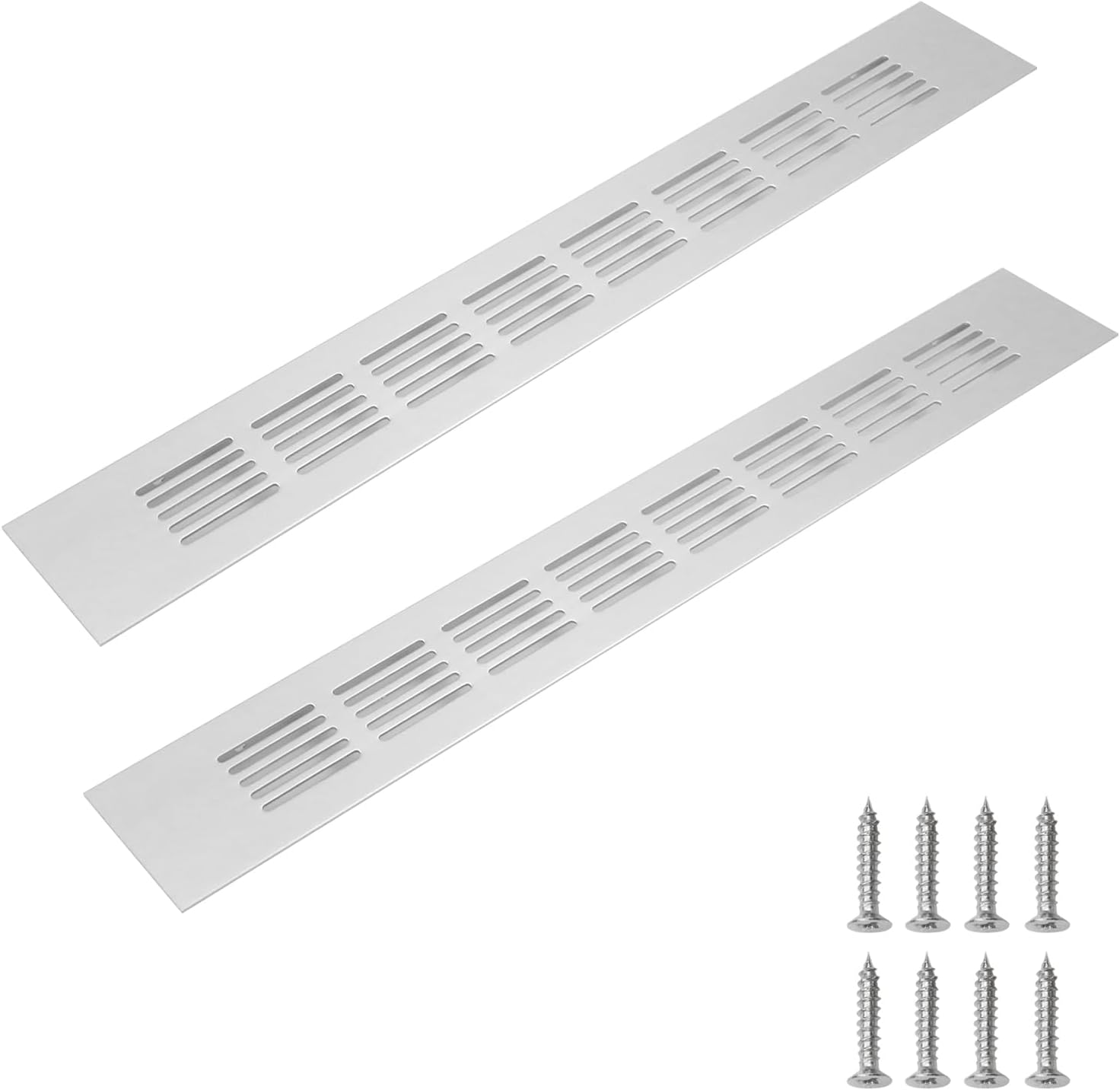 Geesatis 2 piezas de rejilla de ventilación de ventilación de aire 13.780 x 1.969 in  13.8 x 2 pulgadas rejilla de aire para paredes y techos,