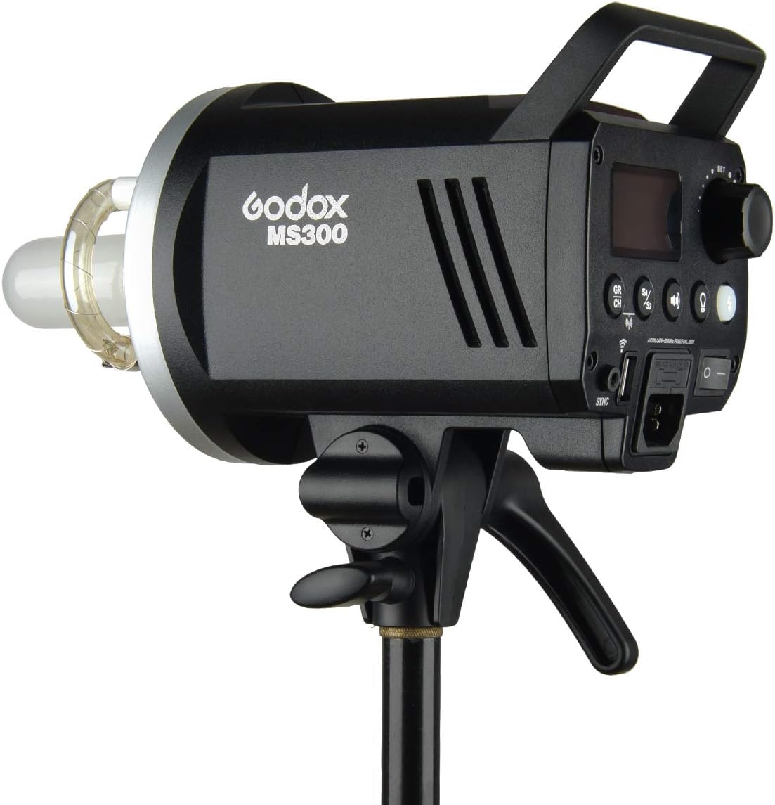 Godox MS300 300WS GN58 Flash Studio Strobe Monolight con montaje Bowens, sistema inalámbrico Godox 2.4G incorporado, tiempo de reciclaje de 0.1