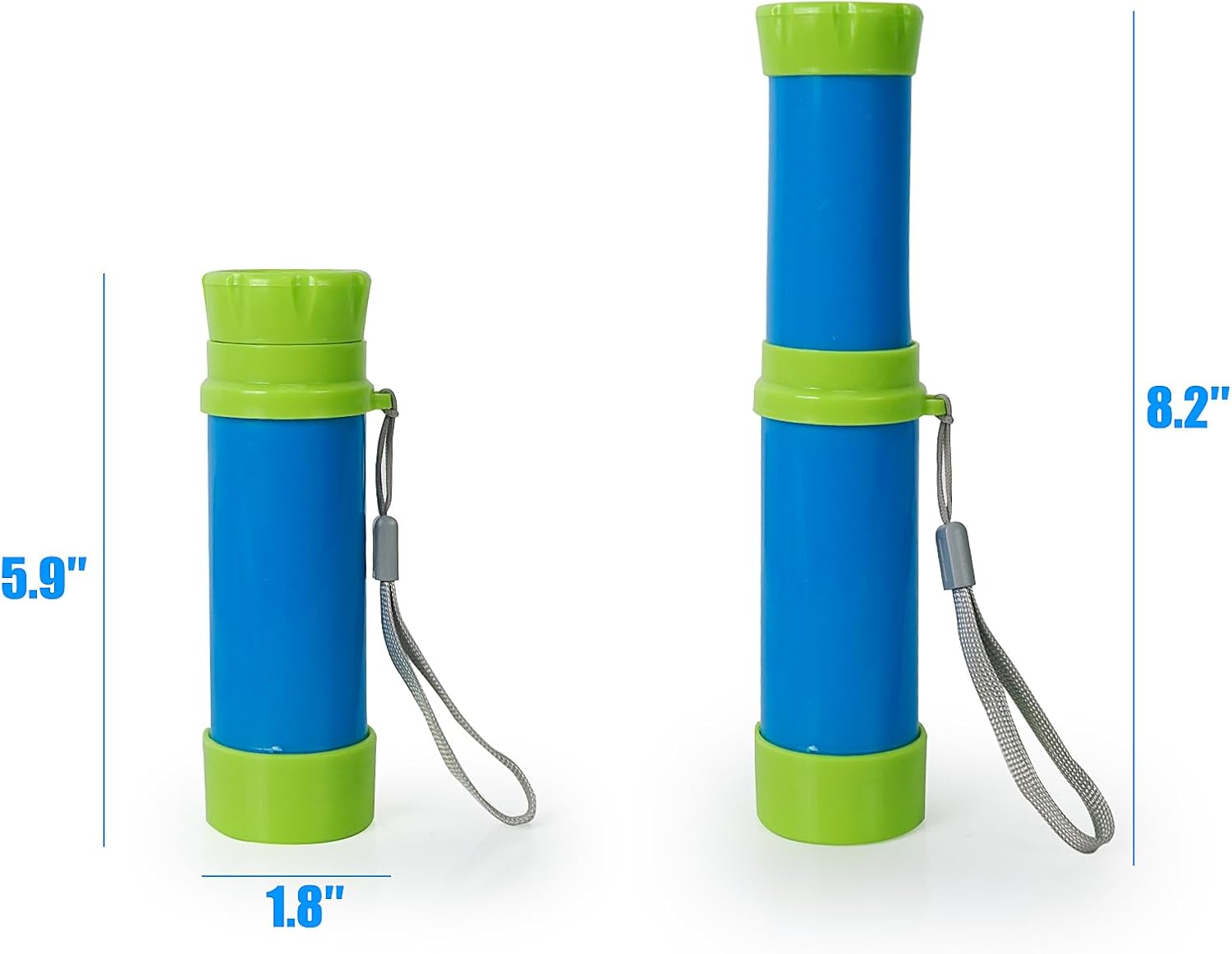 Luwint Telescopio de bolsillo de juguete para niños, paquete de 2 telescopios piratas portátiles, juguetes monoculares de ciencia retráctil, juguete