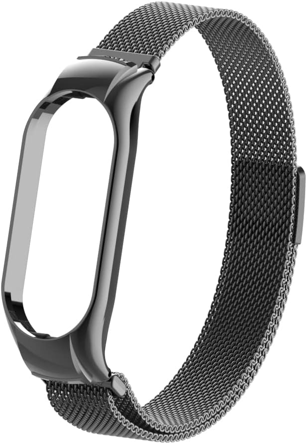 Correa magnética compatible con Xiaomi Mi Band 7, correa de repuesto deportiva de malla metálica de acero inoxidable para Xiaomi Mi Band 7 Fitness