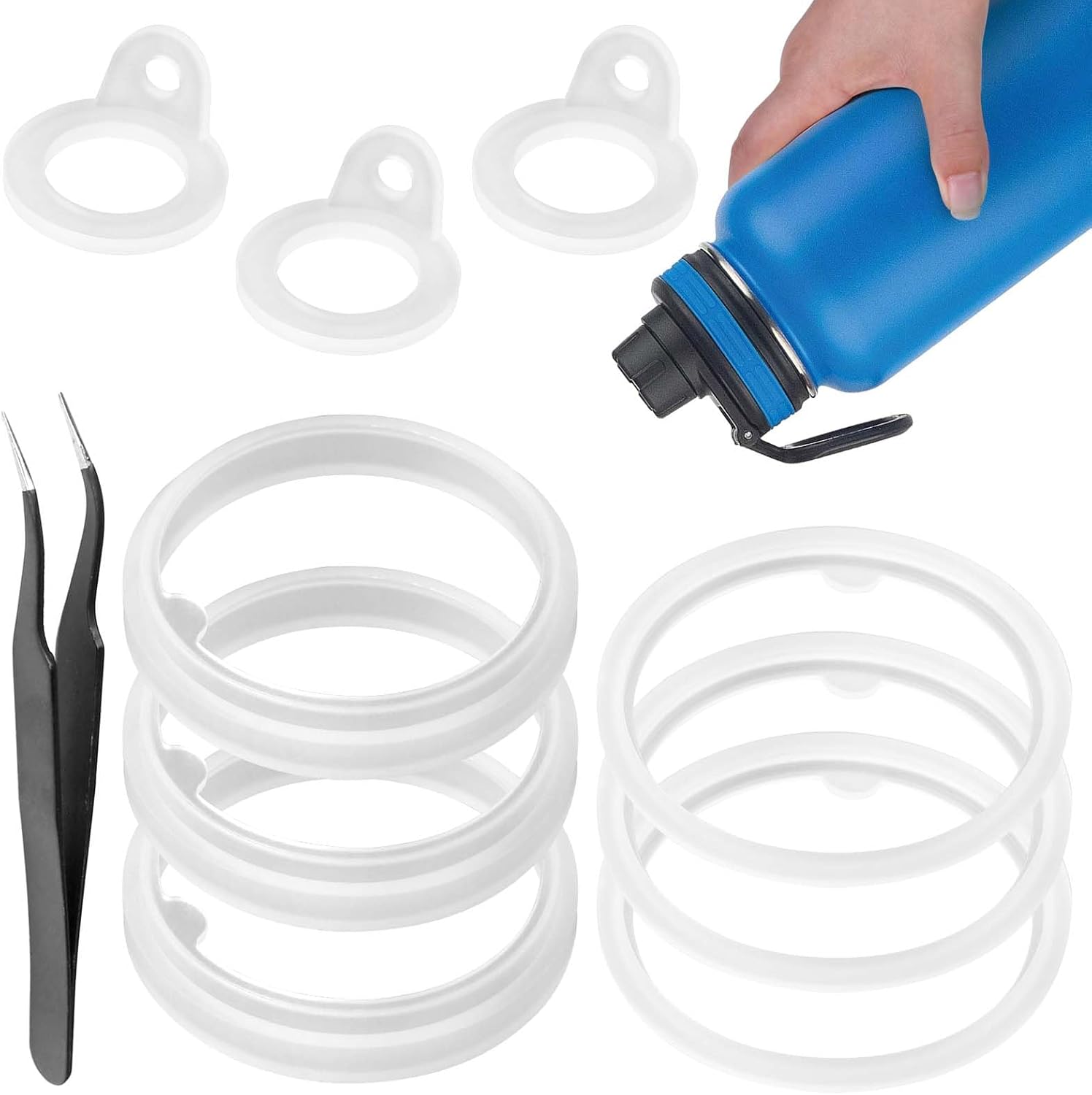 Palksky Repuesto de junta de botella de agua de silicona para Thermoflask 24oz32oz40oz64oz