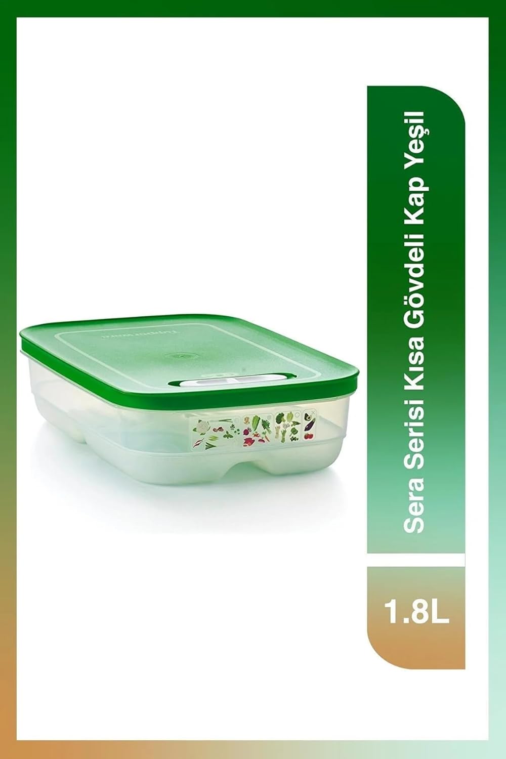 Tupperware Fridgesmart – Contenedor mediano, transparente con sello de gaulteria