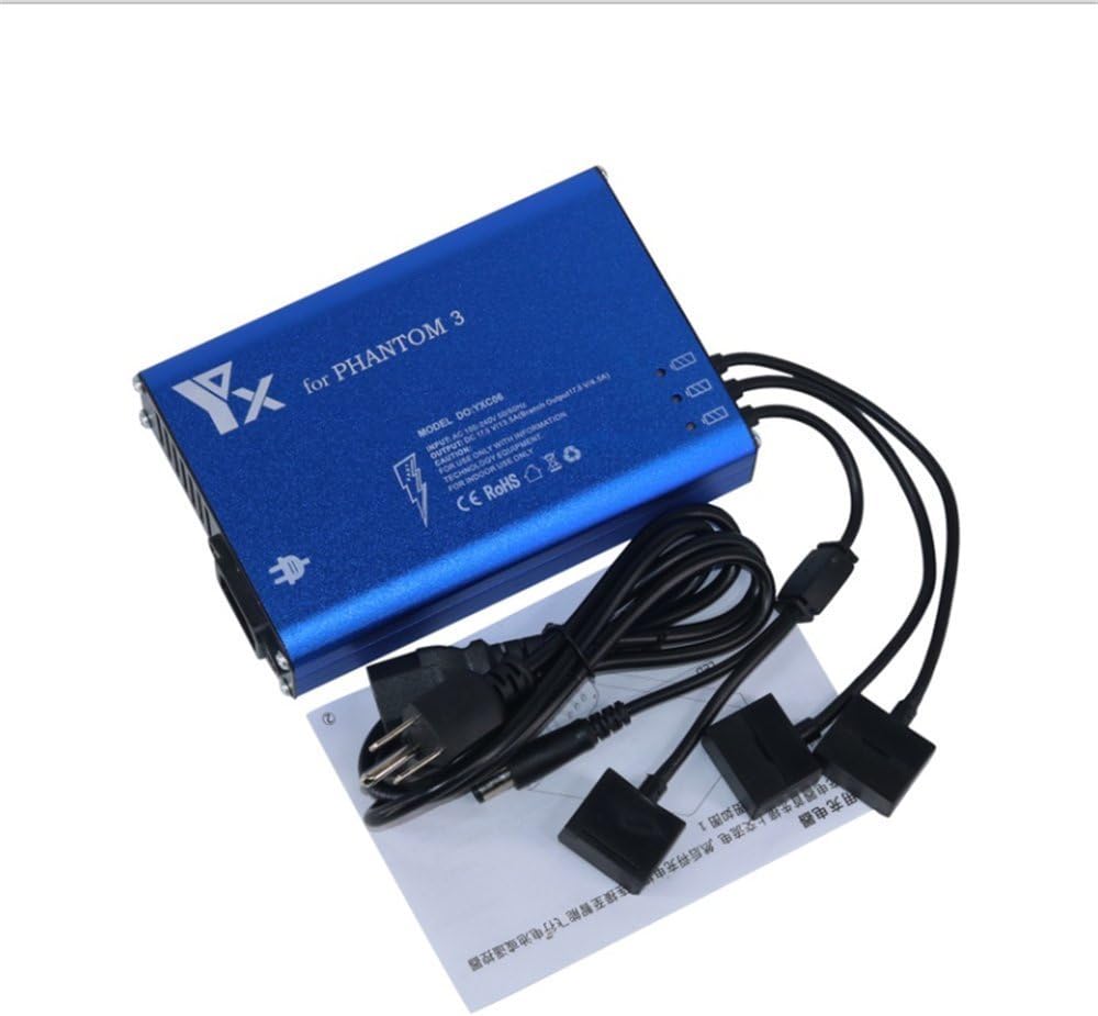 Cargador de batería múltiple para DJI Phantom 3 SE, Phantom 3 estándarprofesionalavanzado, batería Phantom 3 4k y mando a distancia Phantom 3 ProAdv