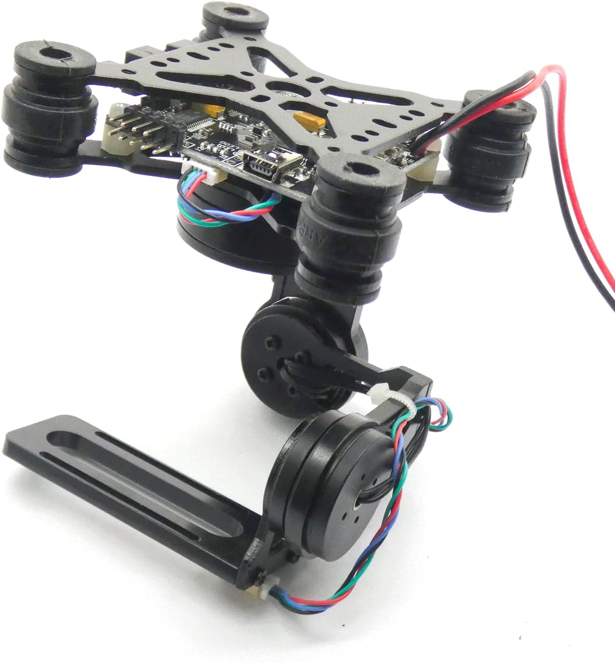 Cardán sin escobillas de 3 ejes para cámara FPV Drones de aluminio ligero CNC