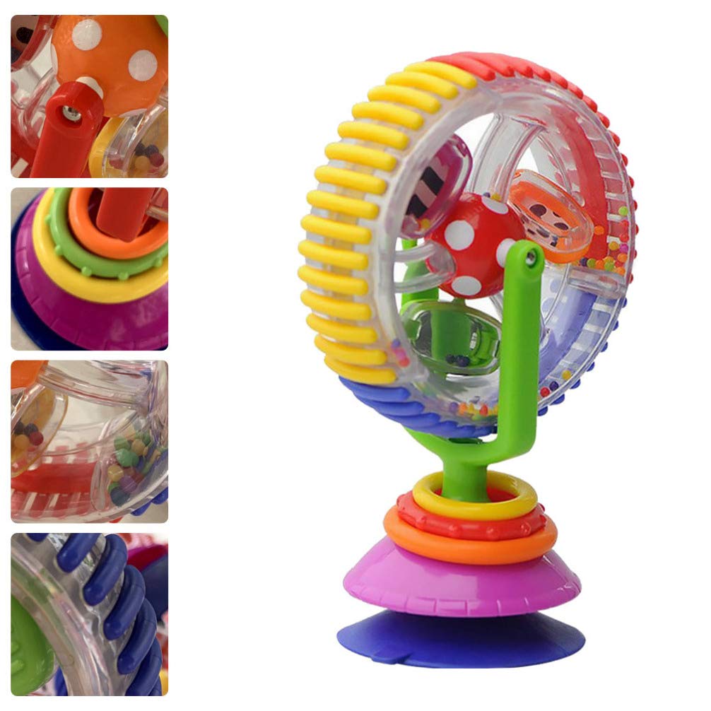 Toyvian Juguete de silla alta para bebé, juguete de rueda de fortuna, juguete giratorio para recién nacido, juguete de actividad para recién nacido,