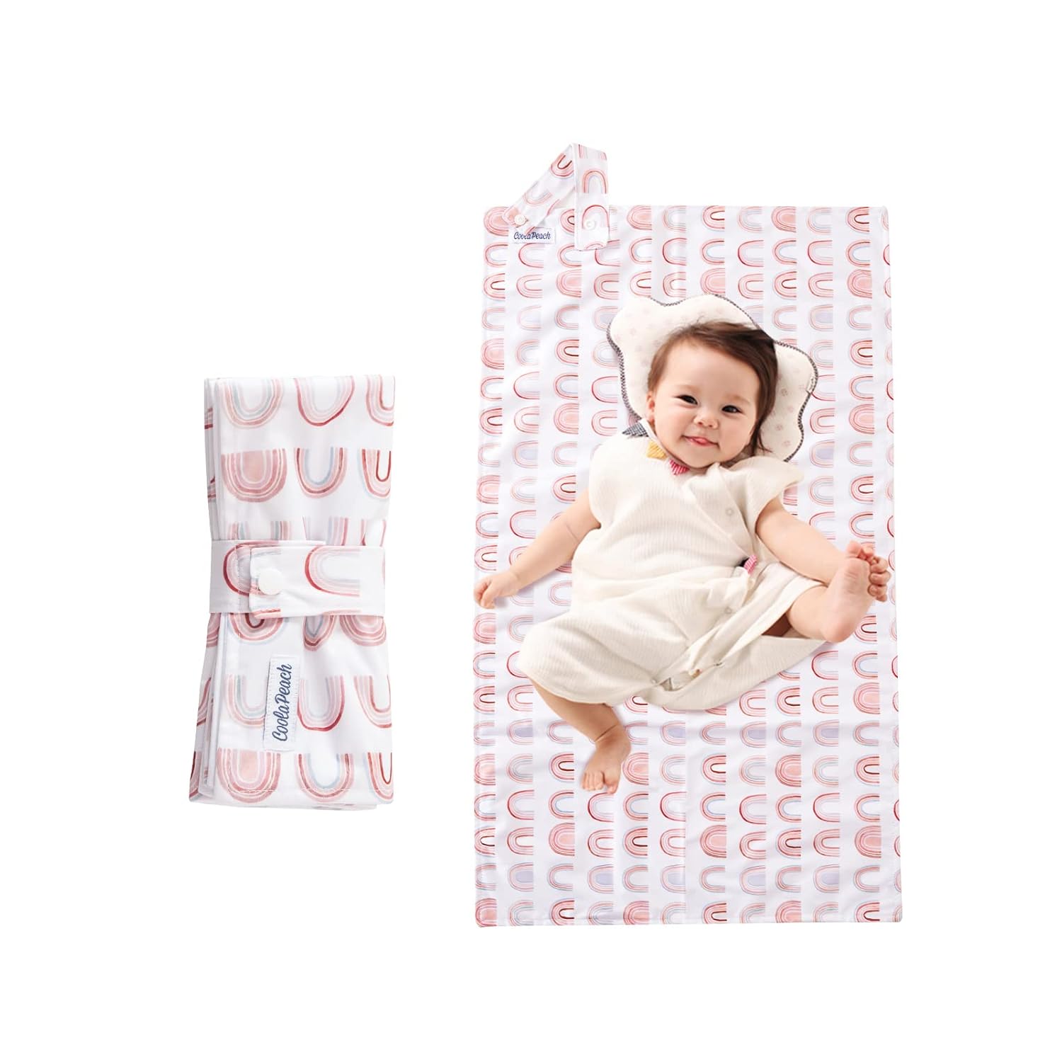 Cambiador de pañales para bebé, cambiador portátil lavable, tapete cambiador de viaje plegable para bebé, regalos de ducha para recién nacidos,