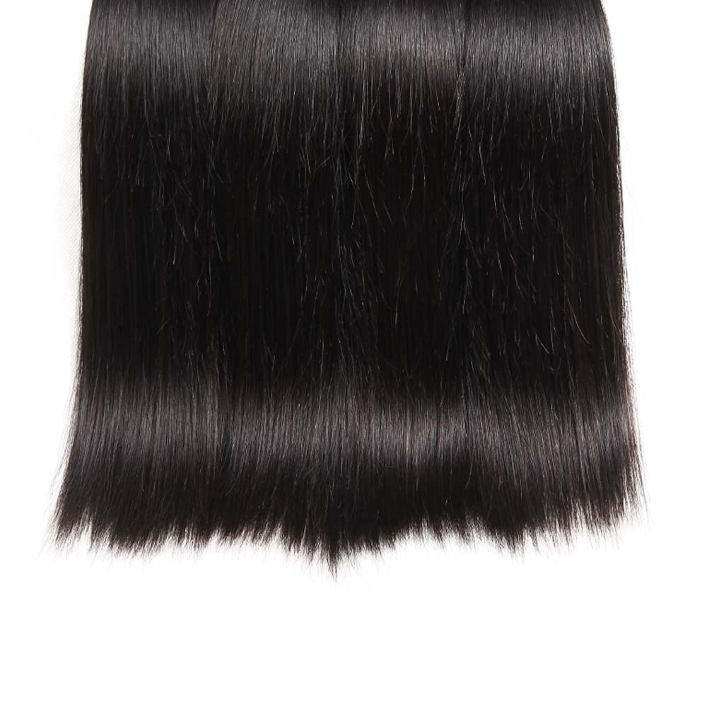 Manojos de cabello humano lacio, brasileño, lacio, 3 paquetes de 24, 26, 28 pulgadas, cabello virgen real sin procesar, color natural, paquetes de