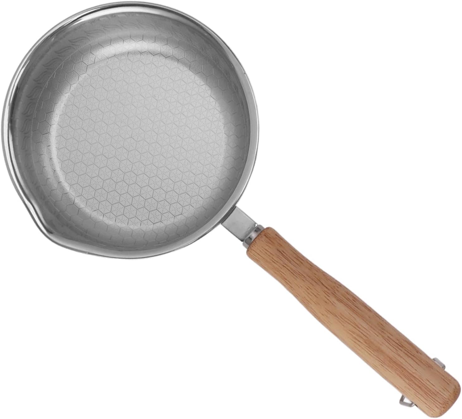 Syrisora Sartenes de acero inoxidable Pan de tortilla de acero inoxidable antiadherente para cocinar cocina