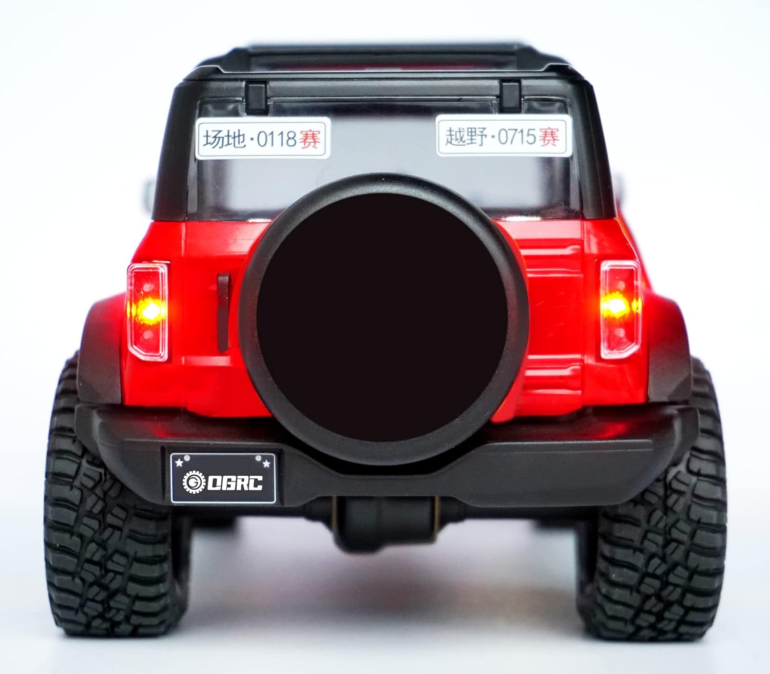 OGRC – Kit de faros traseros LED a control remoto, luz delantera y trasera RC para TRX4M 118 RC Crawler piezas de actualización de automóvil (blanco