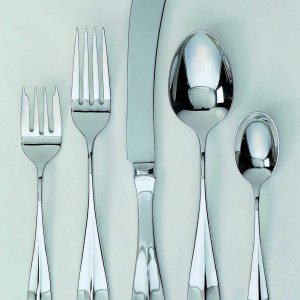Ginkgo International Juego de cubiertos Classic English, mediano, plateado Ginkgo International Juego de cubiertos Classic English, mediano, plateado