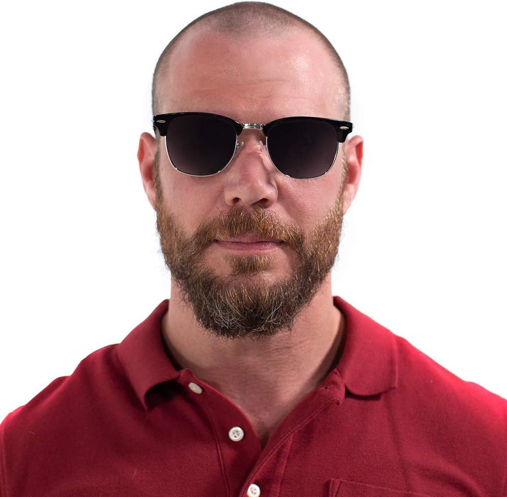 VITENZI Gafas de sol bifocales para hombres y mujeres, lentes de lectura semi sin montura tintadas con lectores – Tivoli