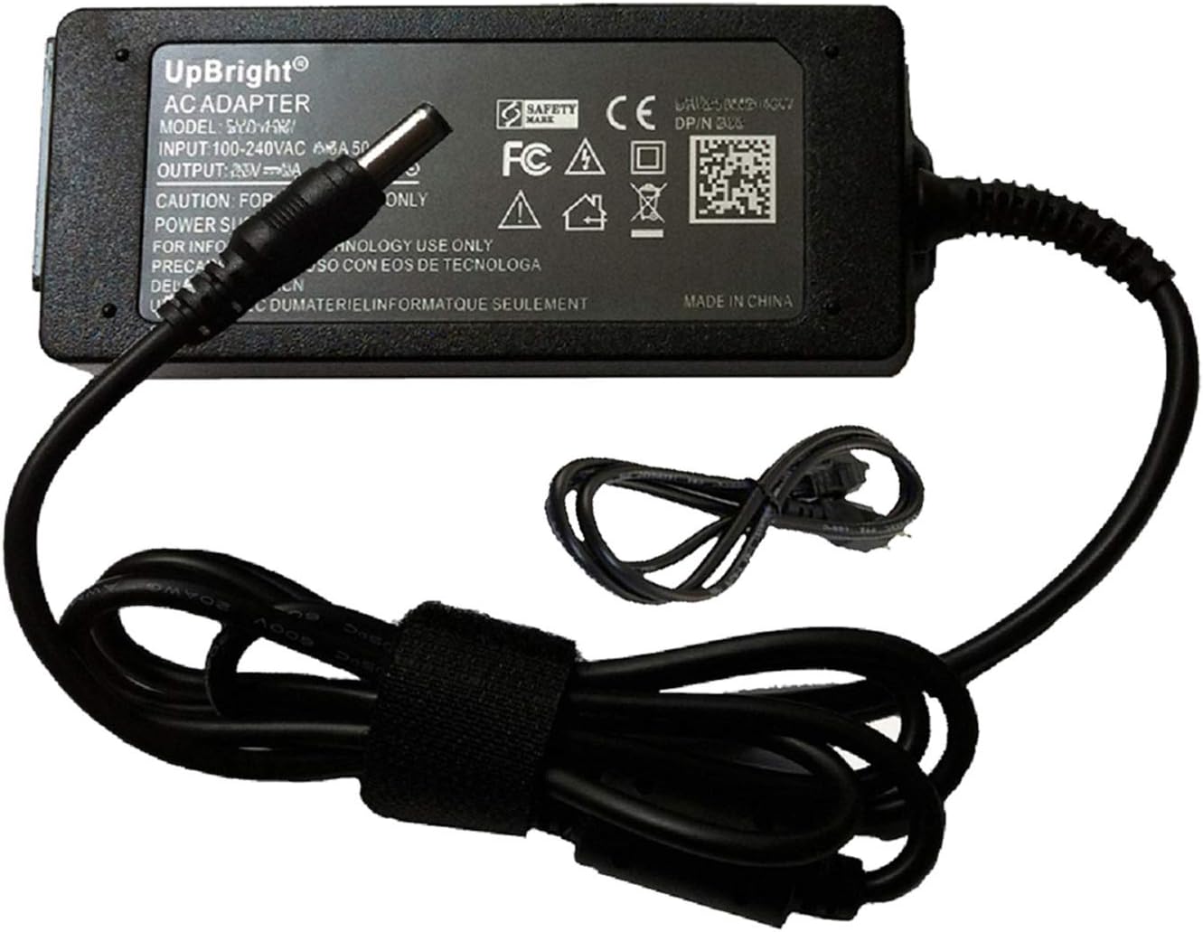UPBRIGHT Nuevo Global 19V ACDC Adaptador Reemplazo para LG 32MA68HY 32MA68HY-P 32 “Full HD IPS Monitor Ultra Wide 19VDC Cable de Alimentación PS