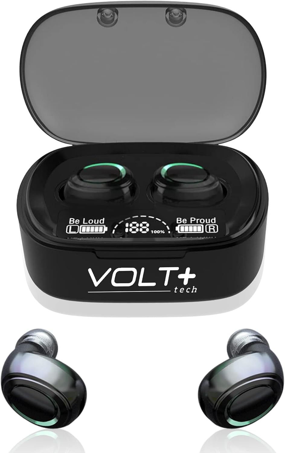Auriculares inalámbricos V5.1 PRO compatibles con Xiaomi Poco M4 Pro 5G IPX3 Bluetooth Touch impermeablesudorreducción de ruido con micrófono (negro)