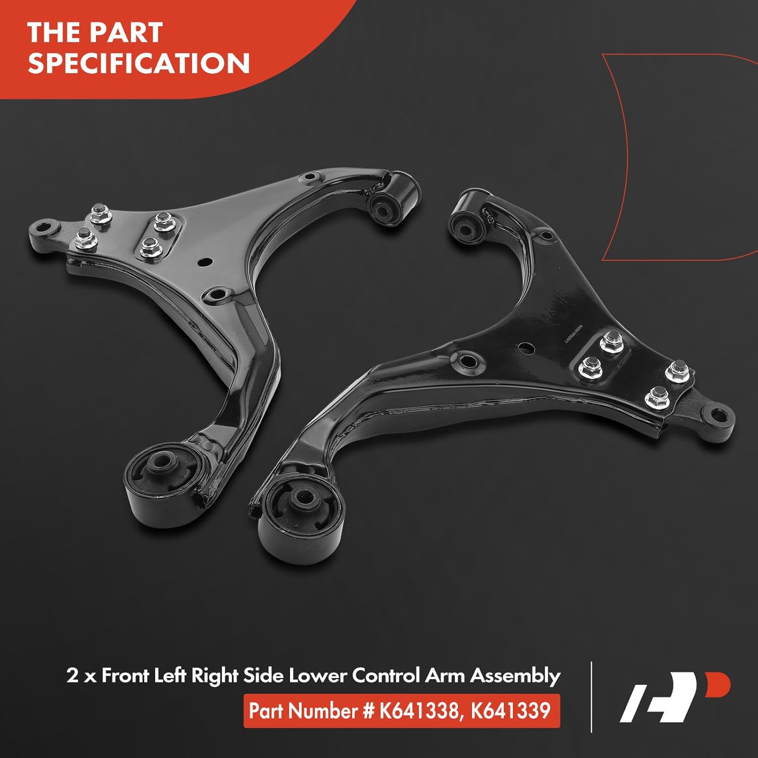 A-Premium Kit de suspensión delantera, brazo de control inferior, barra estabilizadora, articulación de rótula inferior, extremo de barra de