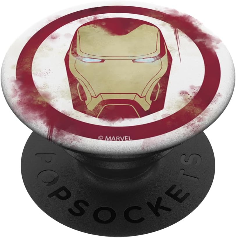 Marvel Avengers Endgame Iron Man Spray Paint Logo – PopSockets Grip and Stand for Phones and Tablets
