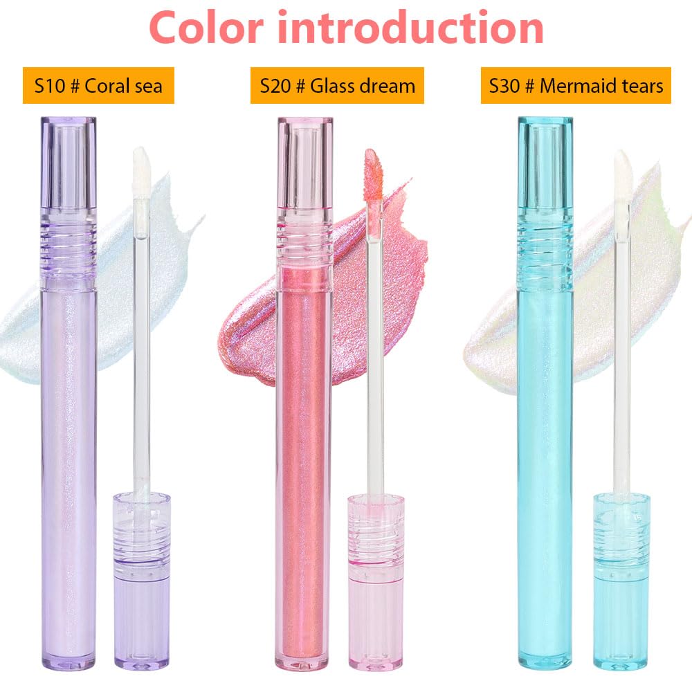 Sombra de ojos con purpurina líquida, sombra de ojos pigmentada blanca perla, rojo y azul, larga duración, secado rápido, fácil de aplicar,