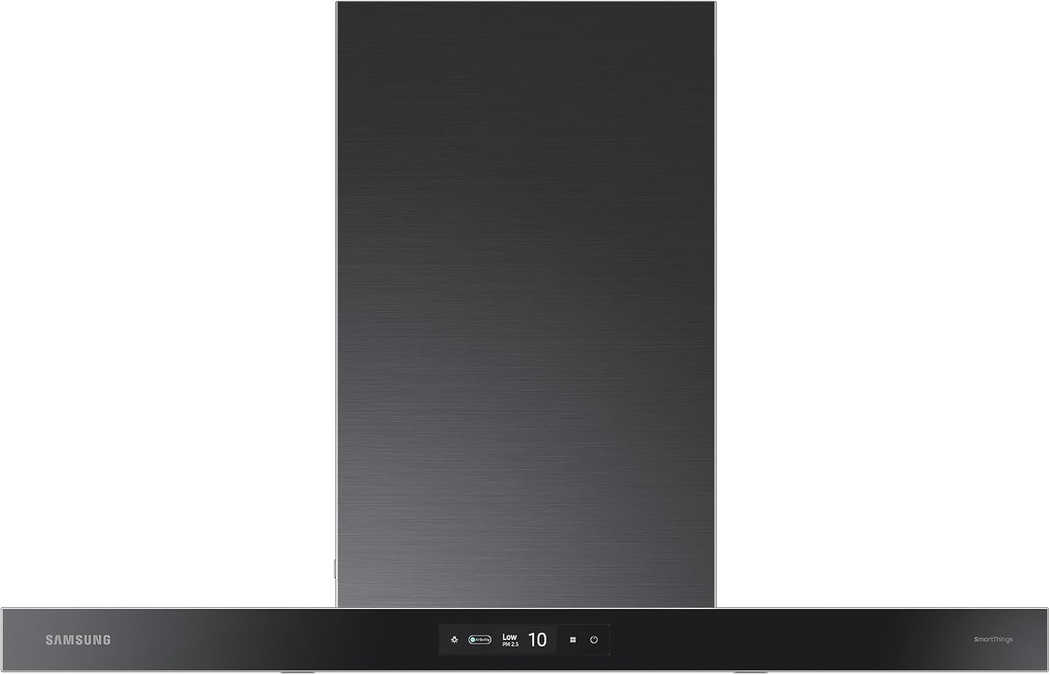 Samsung Campana inteligente de montaje en pared a medida, pantalla LCD y control táctil, sensor de aire triple, bajo ruido, WiFi conectado, carbón
