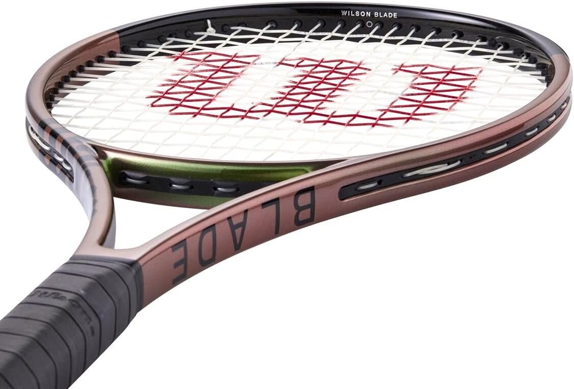 Wilson Blade 98 V8 – Raqueta de tenis de 18 x 20, cuerda de calidad, tamaño de agarre