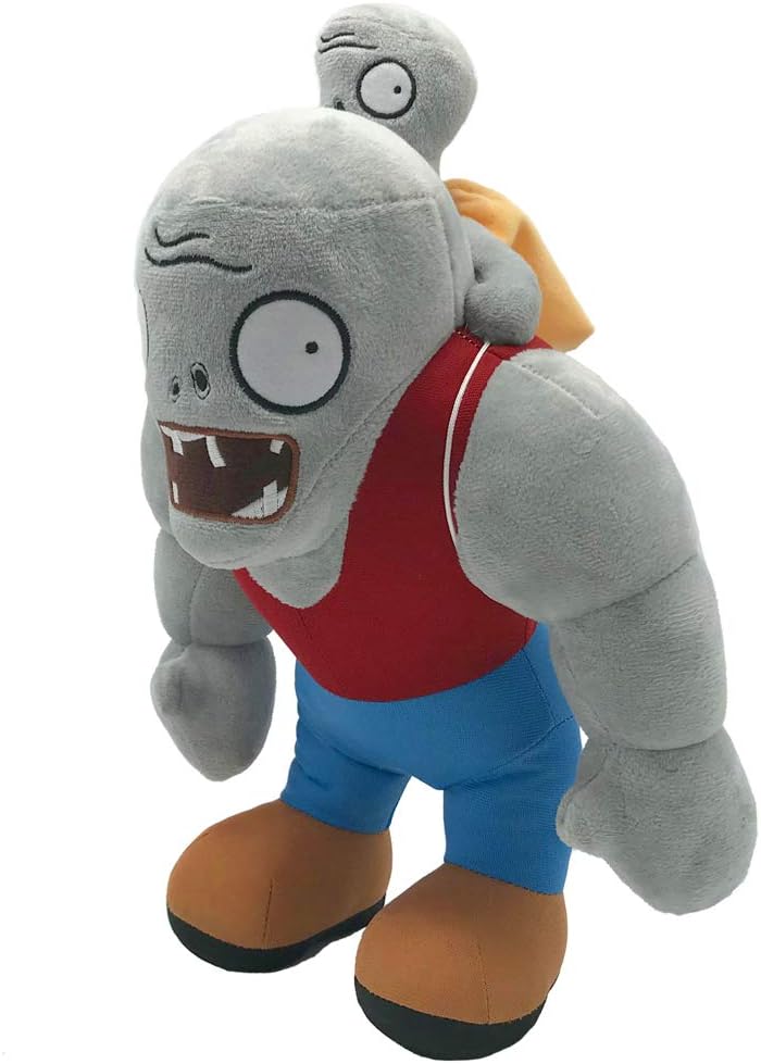 Plants V.S. Zombies Gargantuar Zombies – Muñeco de peluche de zombies musculares de 12 pulgadas para niño y niña, regalo de cumpleaños de Navidad o