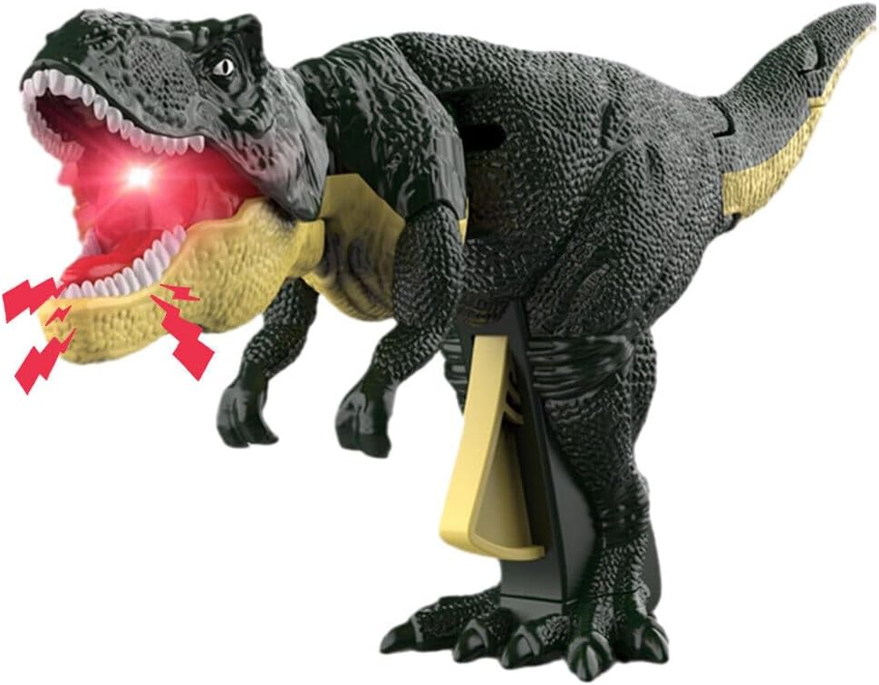 Divertidos juguetes de dinosaurio 2023, activa el juego con sonido de rugido, efectos de luz y diversión de dinosaurio Chomper, un novedoso regalo