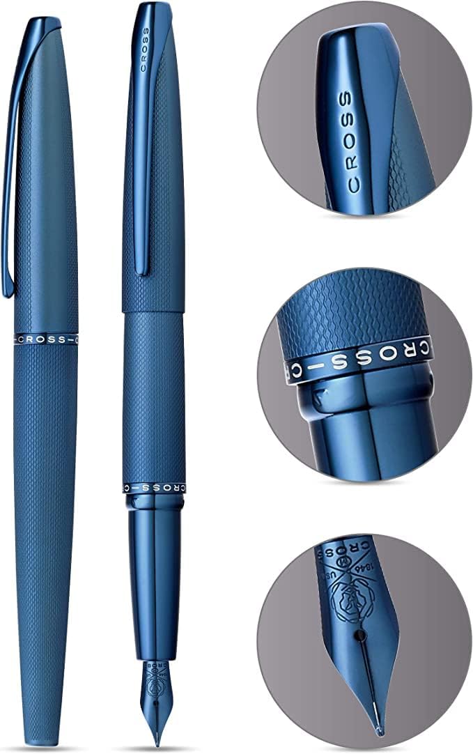 Cross ATX – Bolígrafo traslúcido, color azul