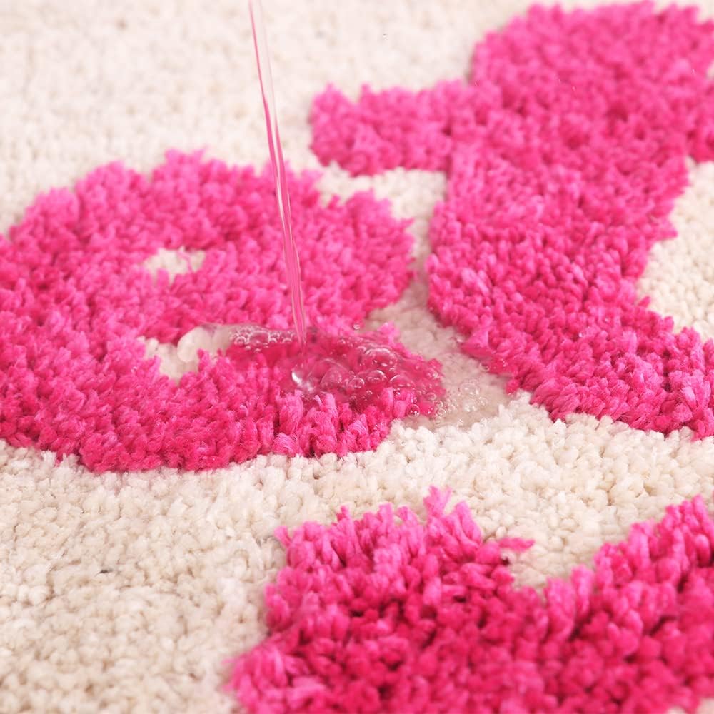 Zeeinx Alfombra de baño con texto en inglés Get Naked, bonita alfombra de baño de microfibra antideslizante, divertida decoración de baño, lavable a