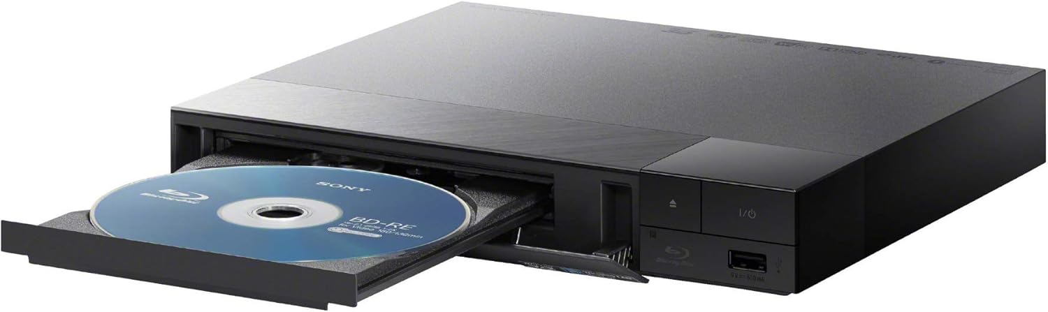Sony BDP-S3700 Home Theater Streaming Blu-Ray Disc Player (negro) con Focus DVD Lens Cleaner y paquete de alto rendimiento (3 artículos)