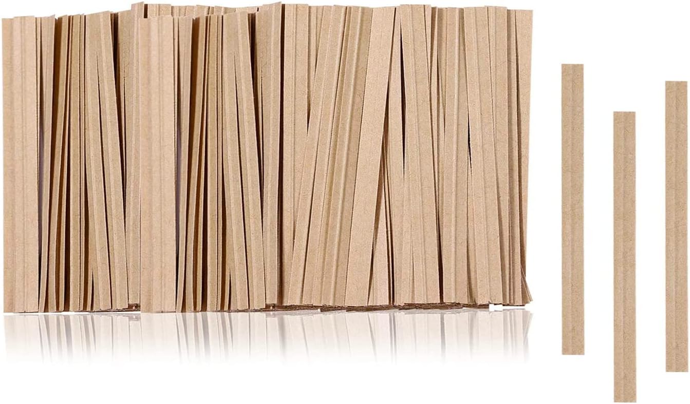 1000 piezas de lazos giratorios, lazos de papel kraft para plantas, lazos de pan reutilizables para fiestas, violonchelo, caramelos, bolsas de café,