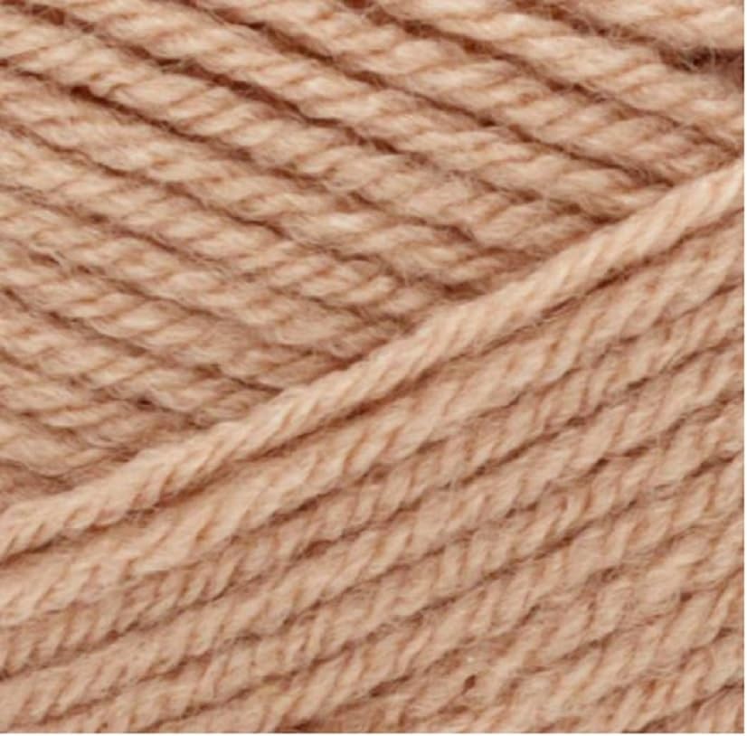 Premier Yarns – Ovillo de lana Basix DK, 3.5 onzas, peso #3 ligeroDK, paquete de 3 unidades con marcadores de puntada Bella’s Crafts (bronceado)