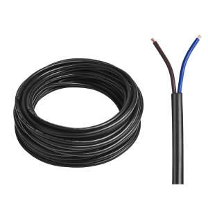 Cable eléctrico de calibre 18, 2 conductores, cable eléctrico de PVC trenzado de 100 pies, 18 AWG, cable de cobre sin oxígeno para tiras de Cable eléctrico de calibre 18, 2 conductores, cable eléctrico de PVC trenzado de 100 pies, 18 AWG, cable de cobre sin oxígeno para tiras de
