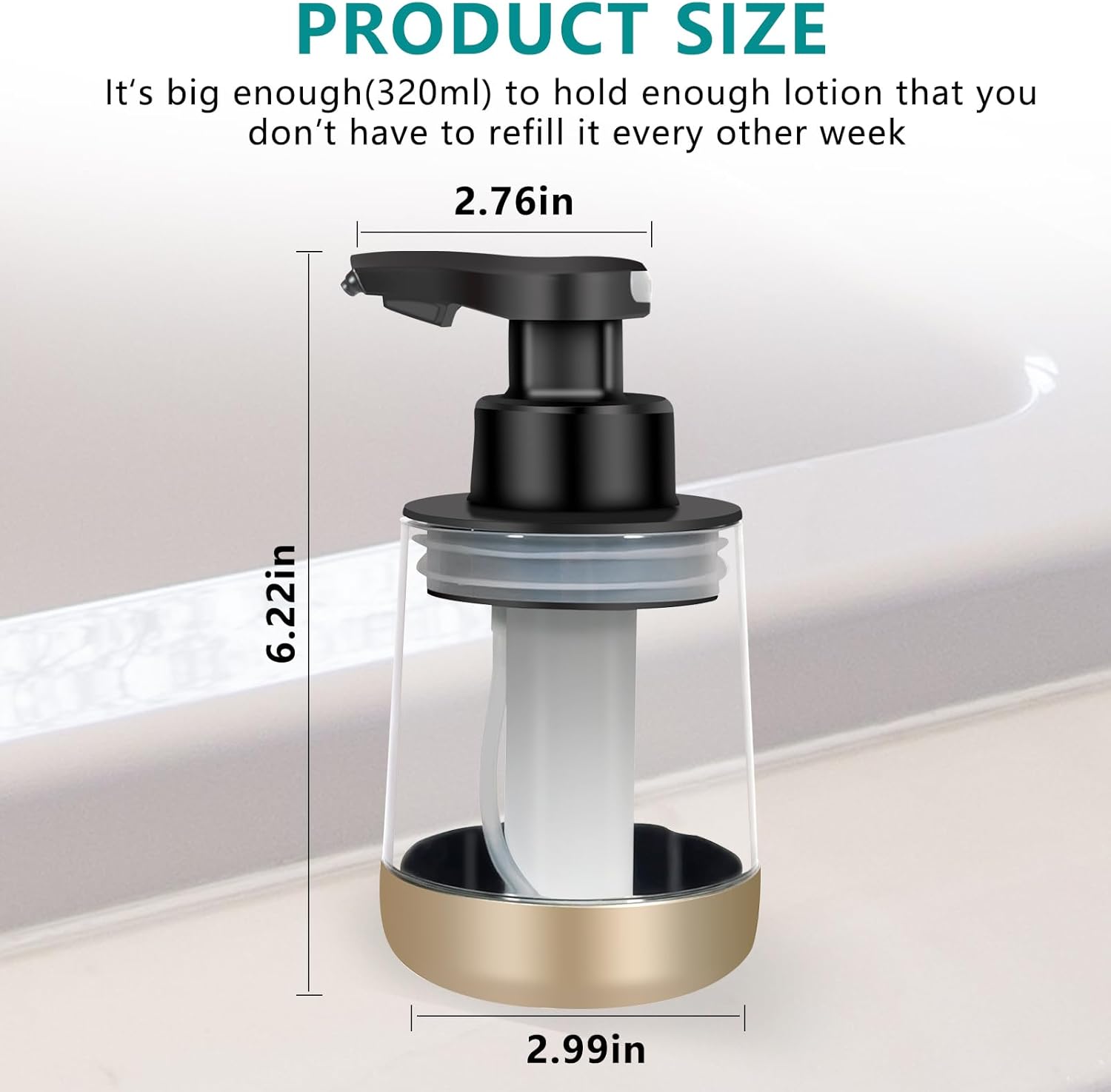 El dispensador automático de jabón de espuma para encimera es aplicable para cocinas, baños, inodoros, inducción infrarroja sin contacto tipo C