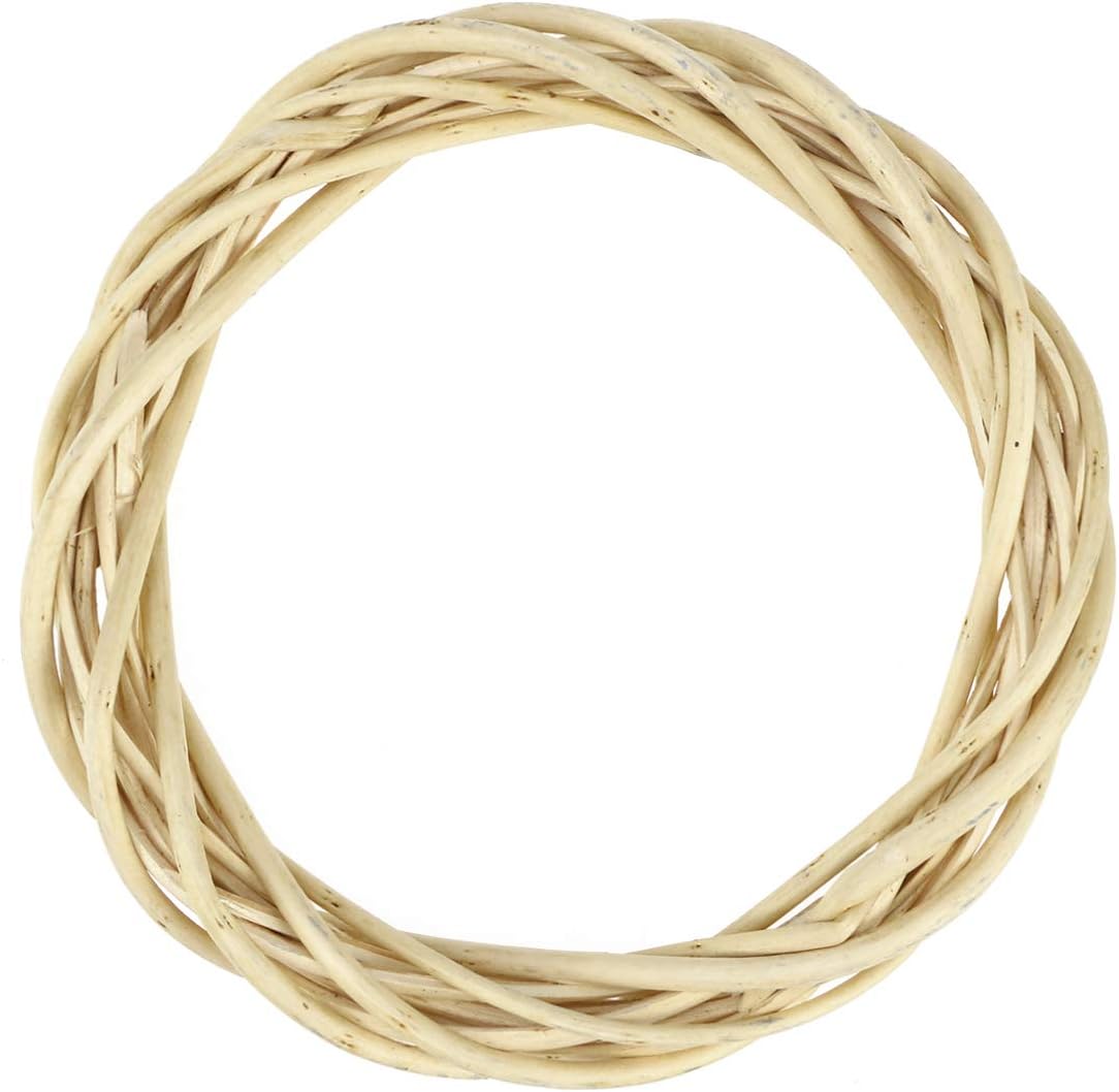 ULTNICE Coronas de vid, ramas de vid, corona de ratán de Navidad, ramita decorativa de madera para decoración de manualidades, decoración de puerta,