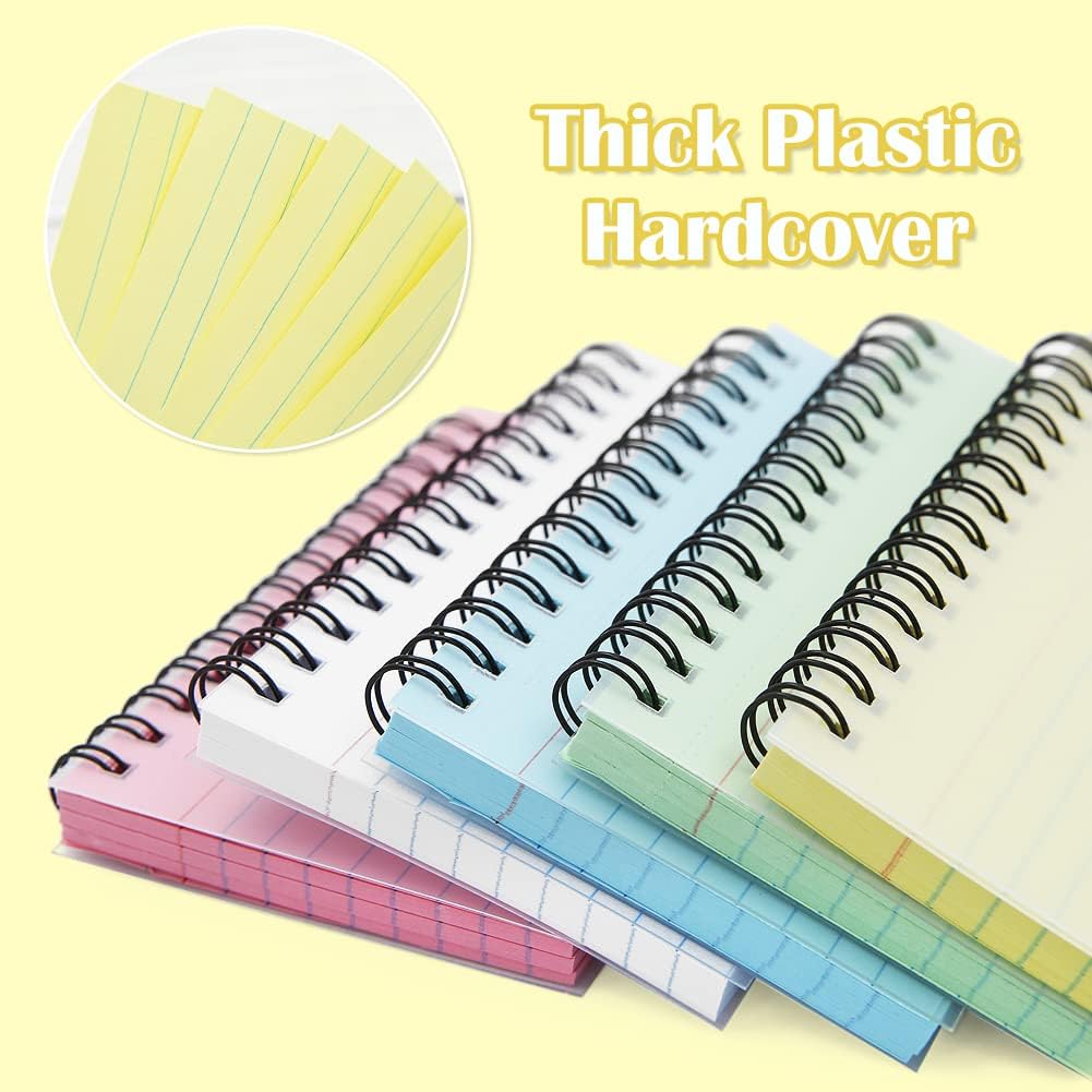 Paquete de 5 tarjetas de índice, 250 hojas de 3 x 5 pulgadas, tarjetas flash con forro multicolor de fácil desgarro, tarjetas de registro de