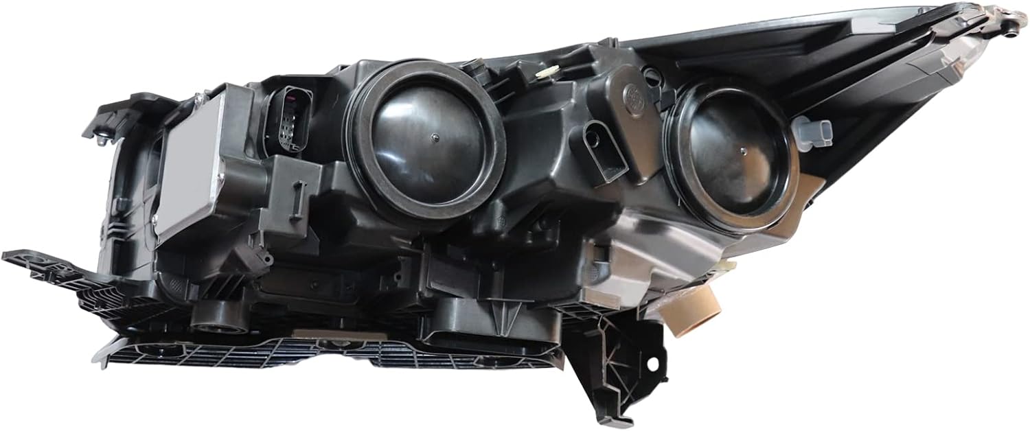 CNCEST Faros delanteros de proyector sin LED DRL  Ajuste directo  Carcasa negra transparente  Para modelos Ford Escape 2017-2019  Lado derecho del