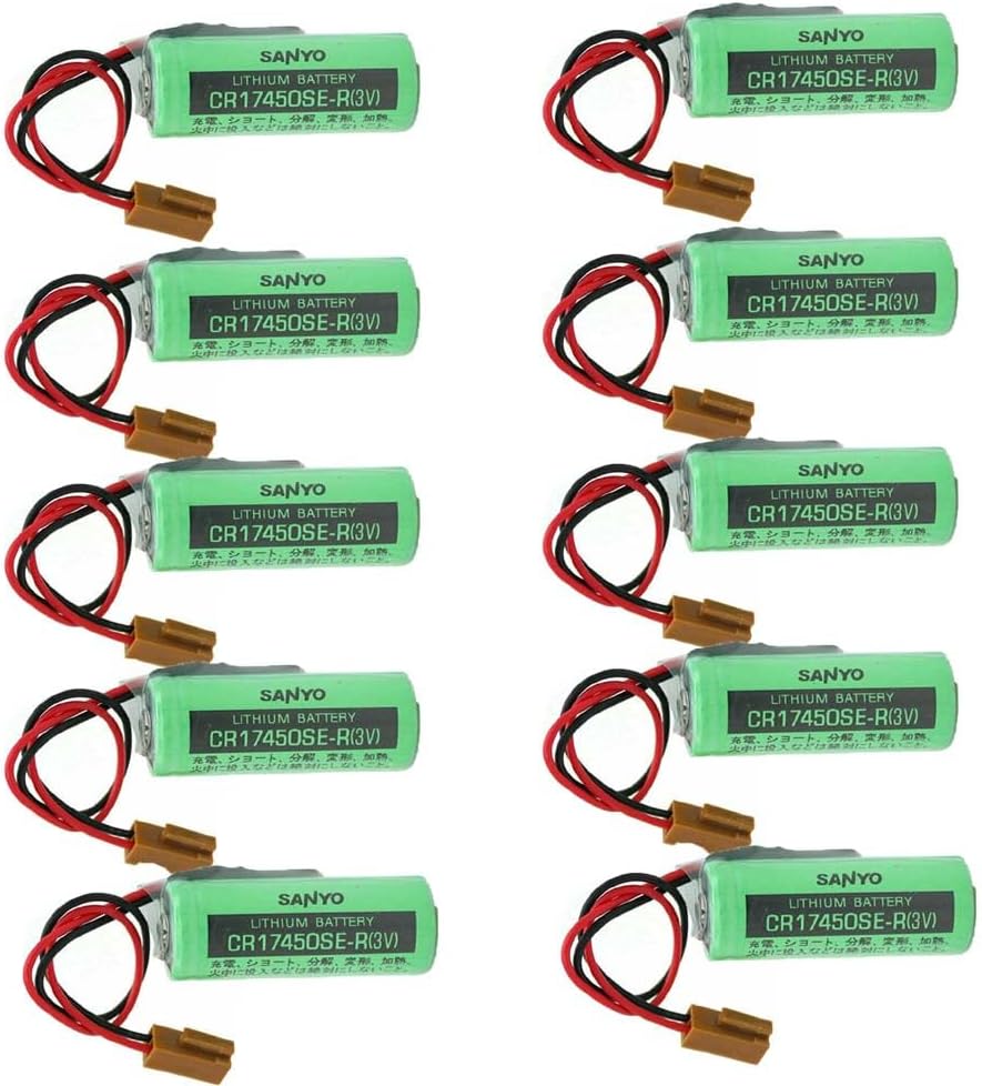 10PCS CR17450SE-R  A98L-0031-0012 2500mah 3V batería con enchufe baterías de litio no recargables