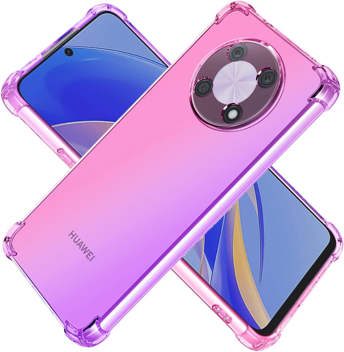 Funda para Huawei Nova Y90Enjoy 50 Pro CTR-LX2, funda transparente degradada delgada antiarañazos TPU a prueba de golpes funda protectora para