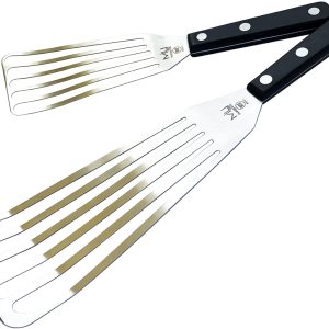 Espátula de pescado de metal, resistente al calor, espátula ranurada de acero inoxidable para voltear sándwiches de queso a la parrilla, freír en Espátula de pescado de metal, resistente al calor, espátula ranurada de acero inoxidable para voltear sándwiches de queso a la parrilla, freír en