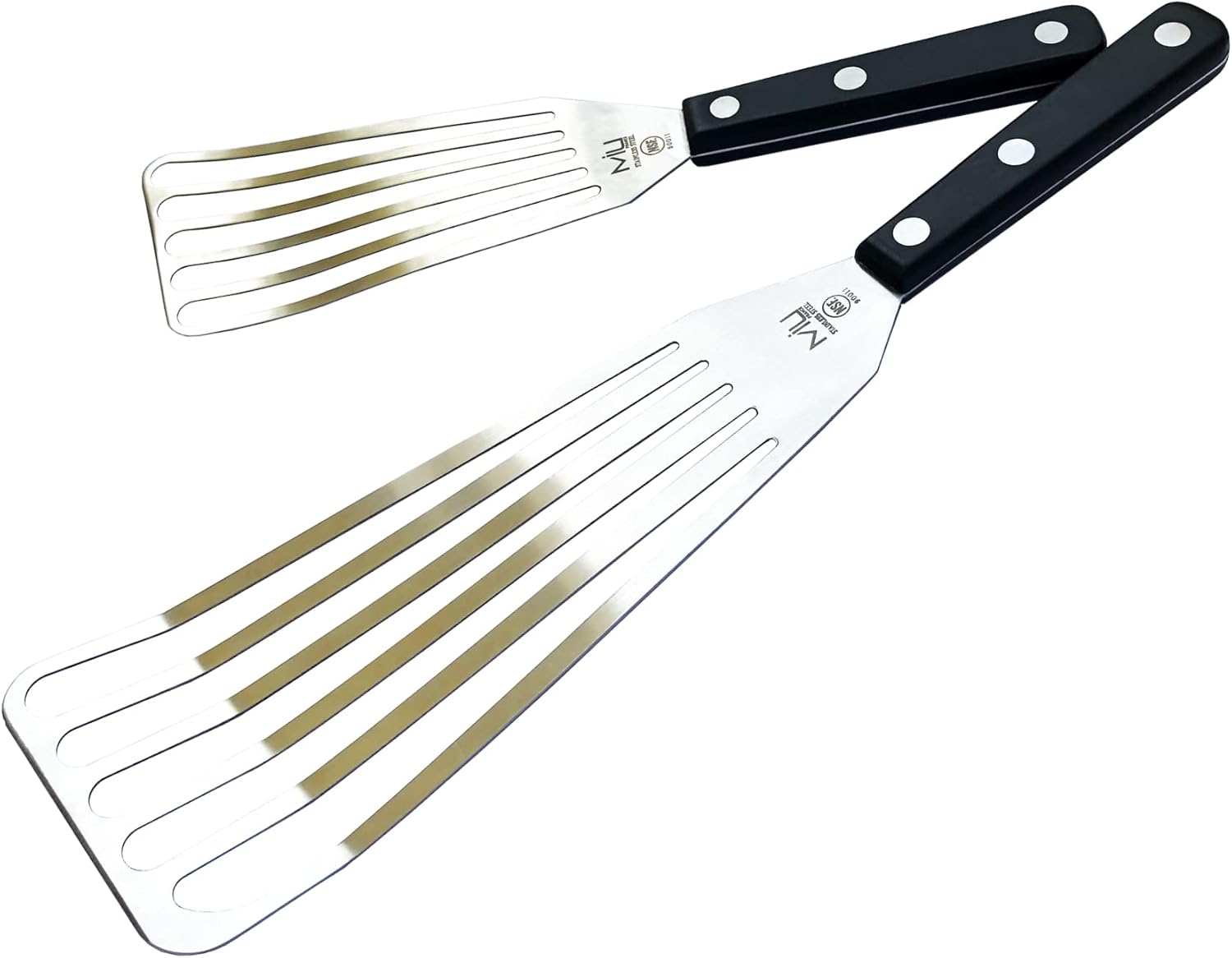 Espátula de pescado de metal, resistente al calor, espátula ranurada de acero inoxidable para voltear sándwiches de queso a la parrilla, freír en