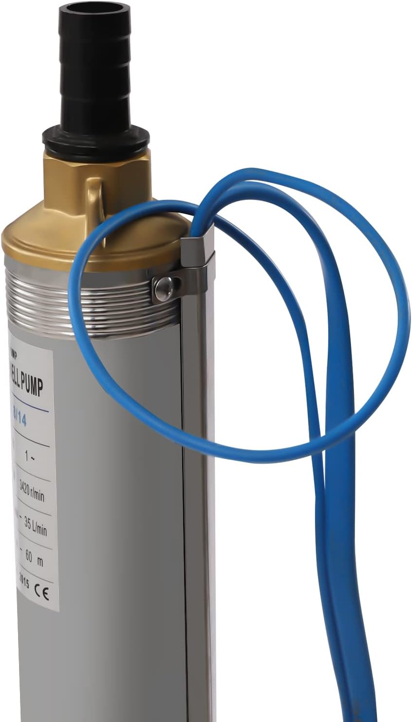 Fetcoi Bombas sumergibles con caja de control, 3 “OD Pipe 110V60HZ 0.55KW 0.75HP Bomba sumergible de pozo de acero inoxidable Bomba de pozo