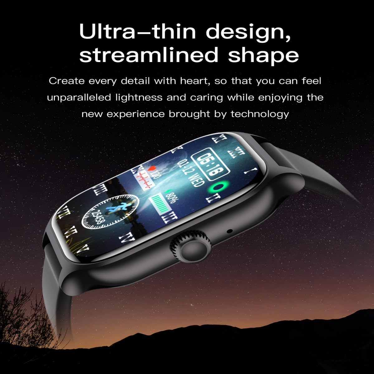 AERXHF Reloj inteligente de seguimiento de actividad física para mujeres y hombres, reloj para iOS y Android (respuestahacer llamadas) de 2.01