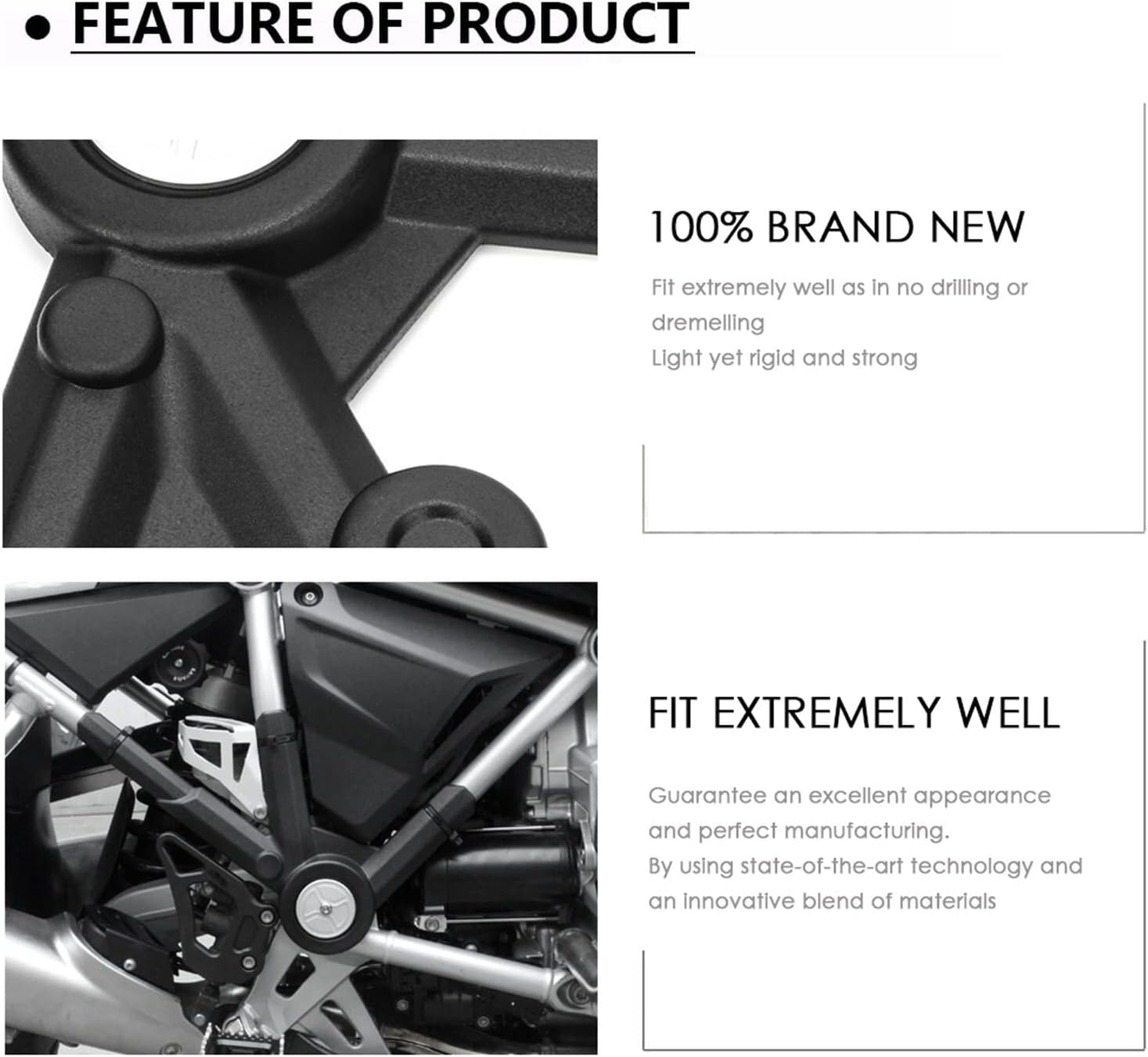 LCCDZ – Protector de marco lateral compatible con BMW R1200GS LC Adventure R 1200 GS LC Adventure R 1200 GS – Protector de panel lateral compatible
