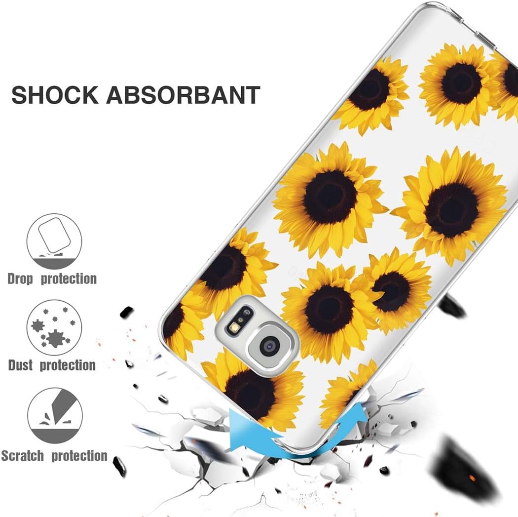 Funda para Samsung Galaxy S7, funda transparente para niñas y mujeres, TPU suave a prueba de golpes, funda protectora transparente para Samsung