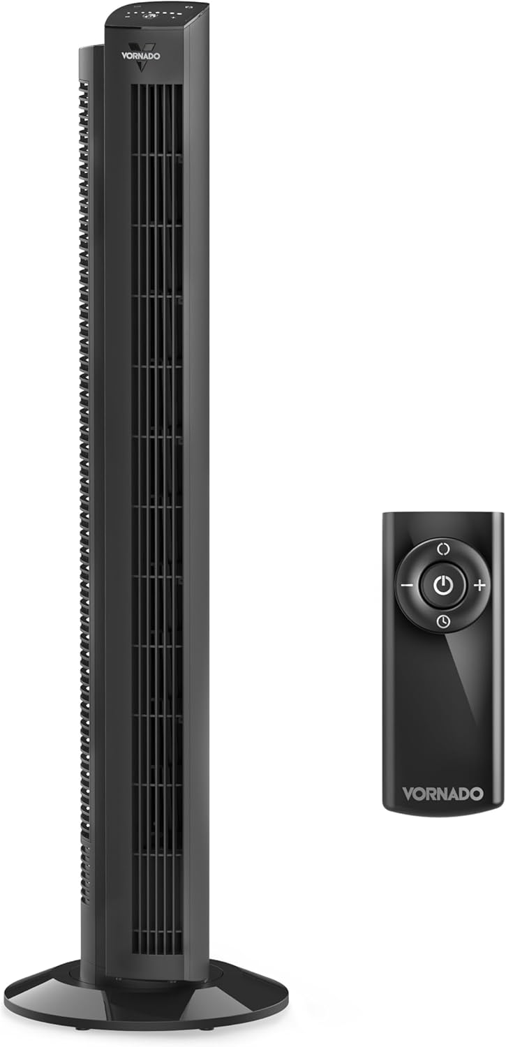 Vornado OZI42 – Ventilador de torre circulador de aire para toda la habitación con control remoto